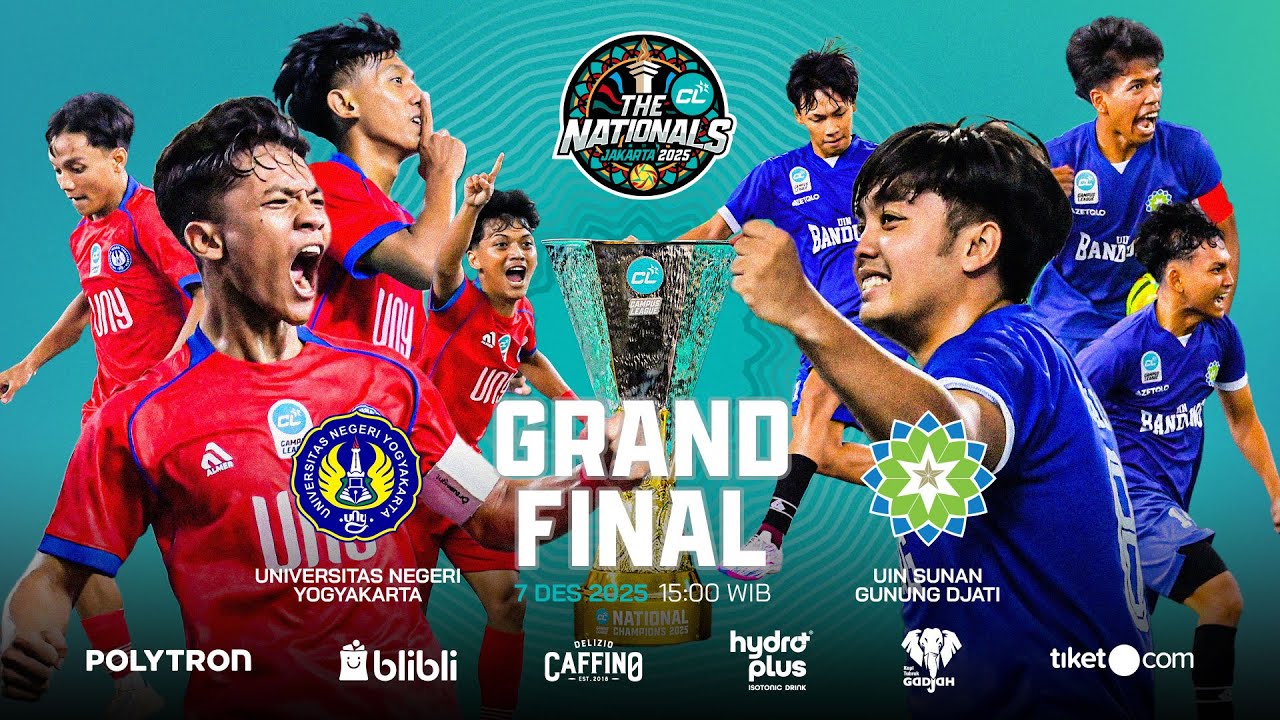 UNY Yogyakarta vs UIN Sunan Gunung Djati Bandung (Final | Putra) – CL Futsal 2025 - The Nationals