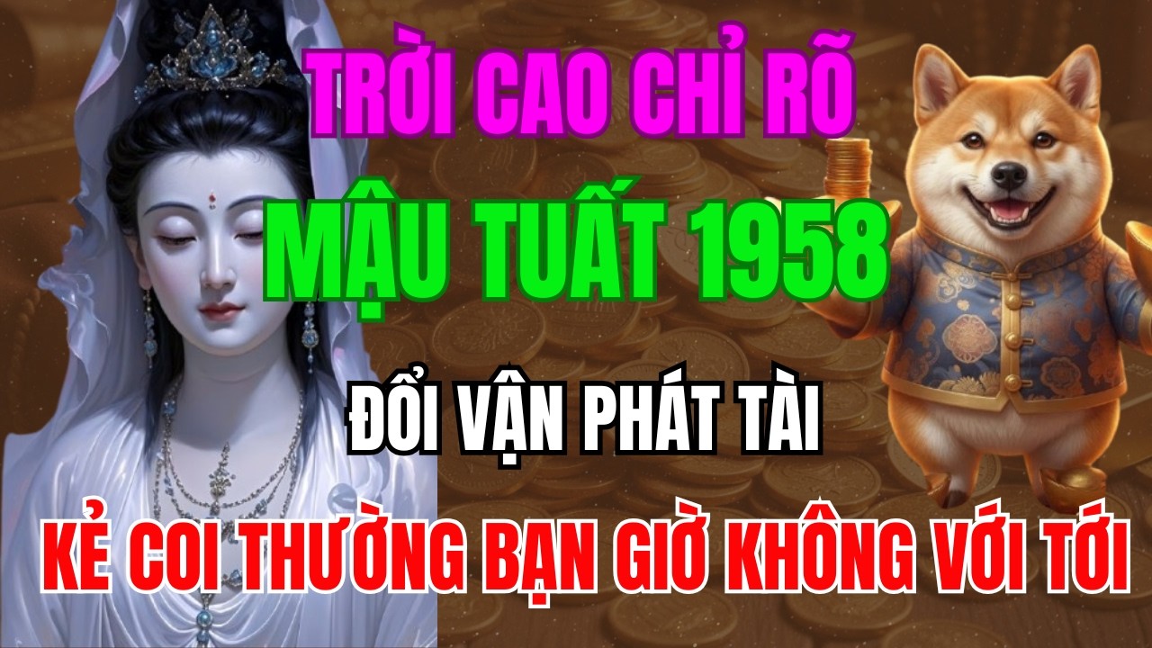 Trời Cao Chỉ Rõ, Mậu Tuất1958 Năm 2026 Đổi Vận Phát Tài Giàu To, Kẻ Coi Thường Bạn Giờ Không Với Tới