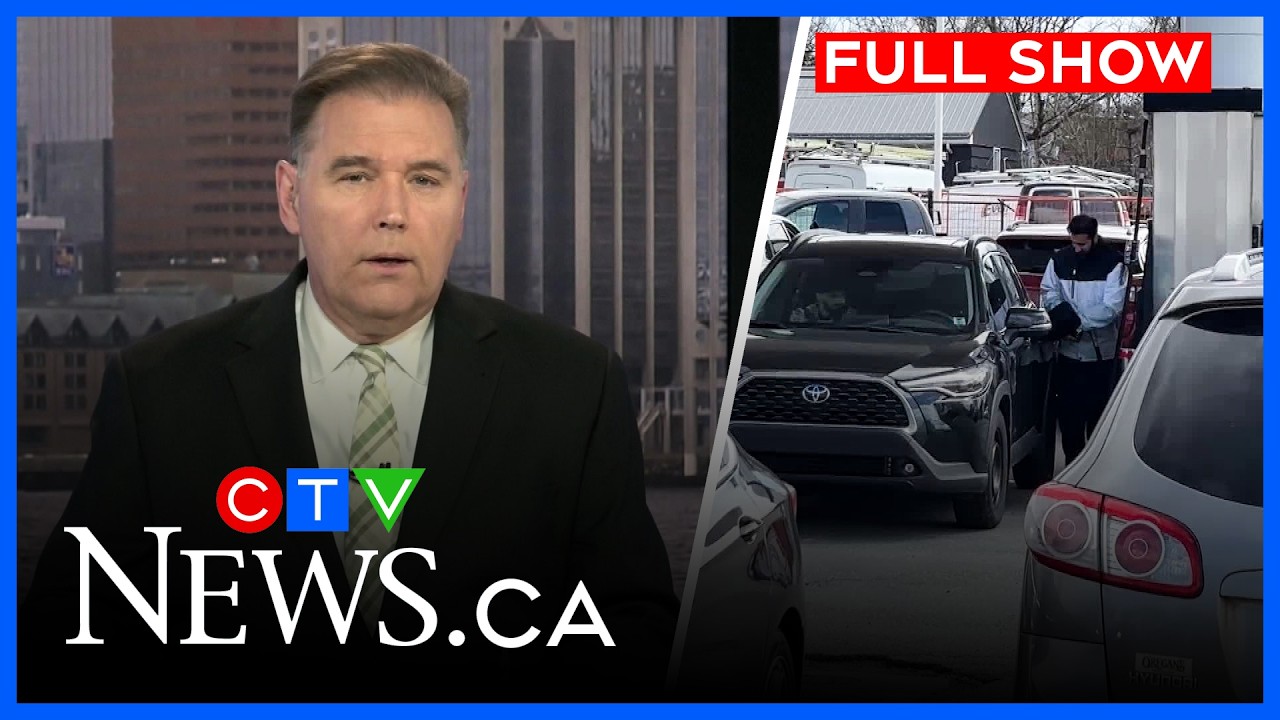 Цены на бензин остаются высокими в Приморских провинциях Канады. CTV News Atlantic at Six, 20 мар...