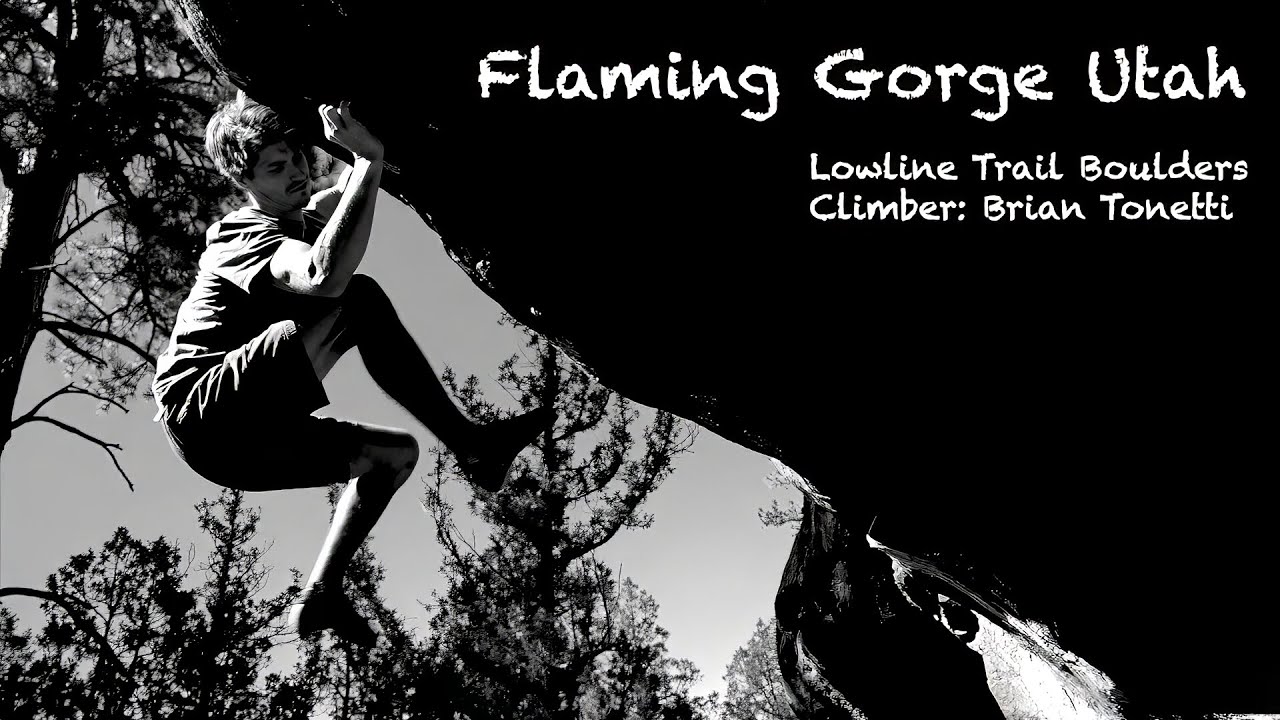Bouldering Flaming Gorge Utah - The Lowline Boulders