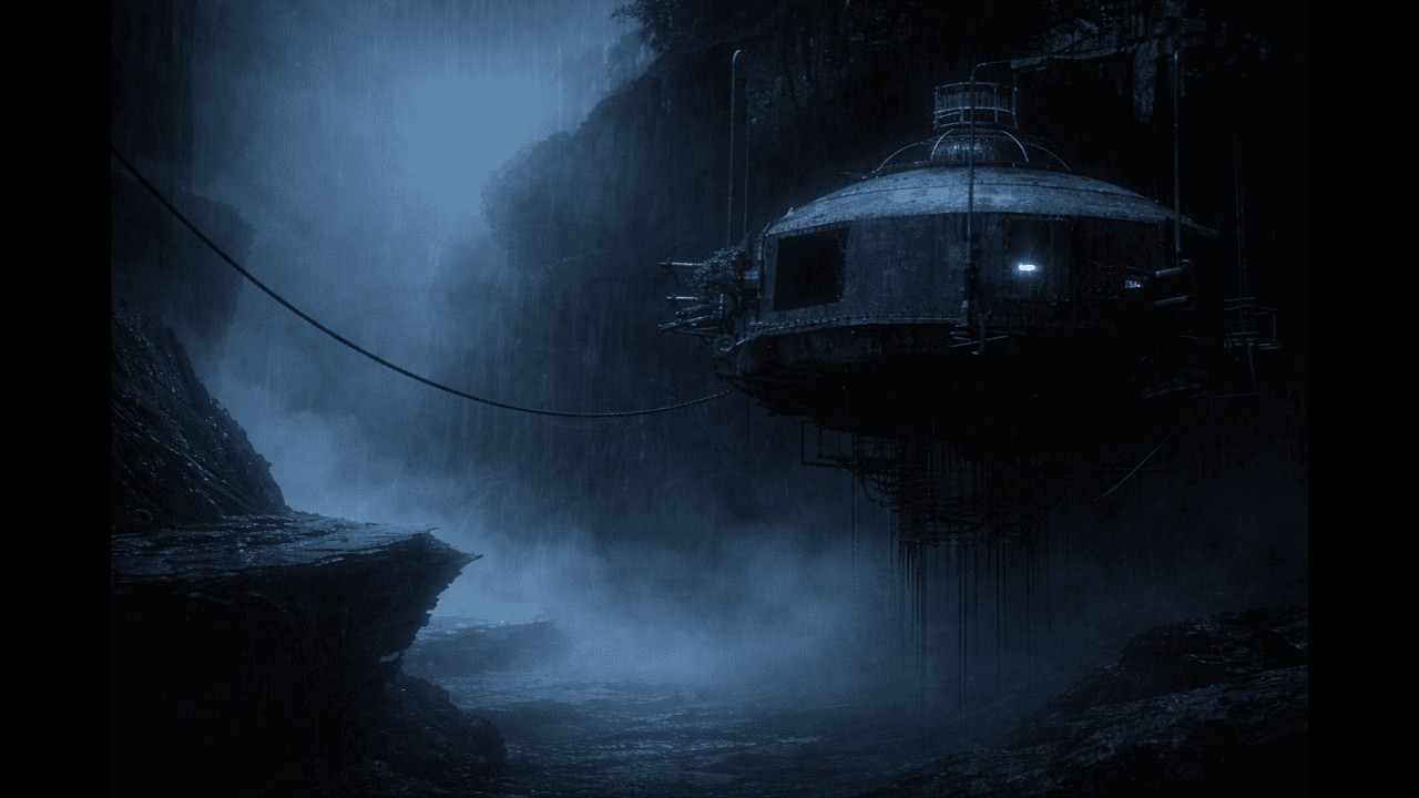 Midnight Megacity – Hidden Dystopian Outpost 🌫️ Dark Rain Ambient | Deep Night Focus