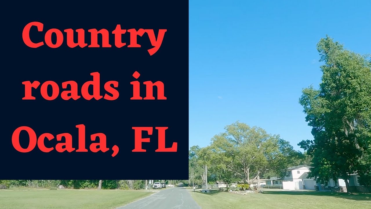 Rural Town -  Ocala, FL - Driving - ZIP Code 34476 - 4K. #aroundocala #countryside y