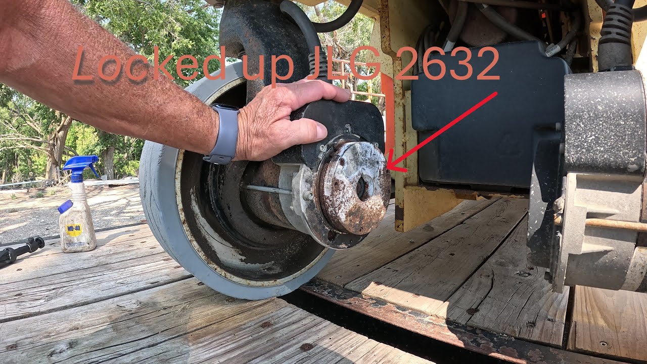 Locked up brake on a JLG Scissor lift