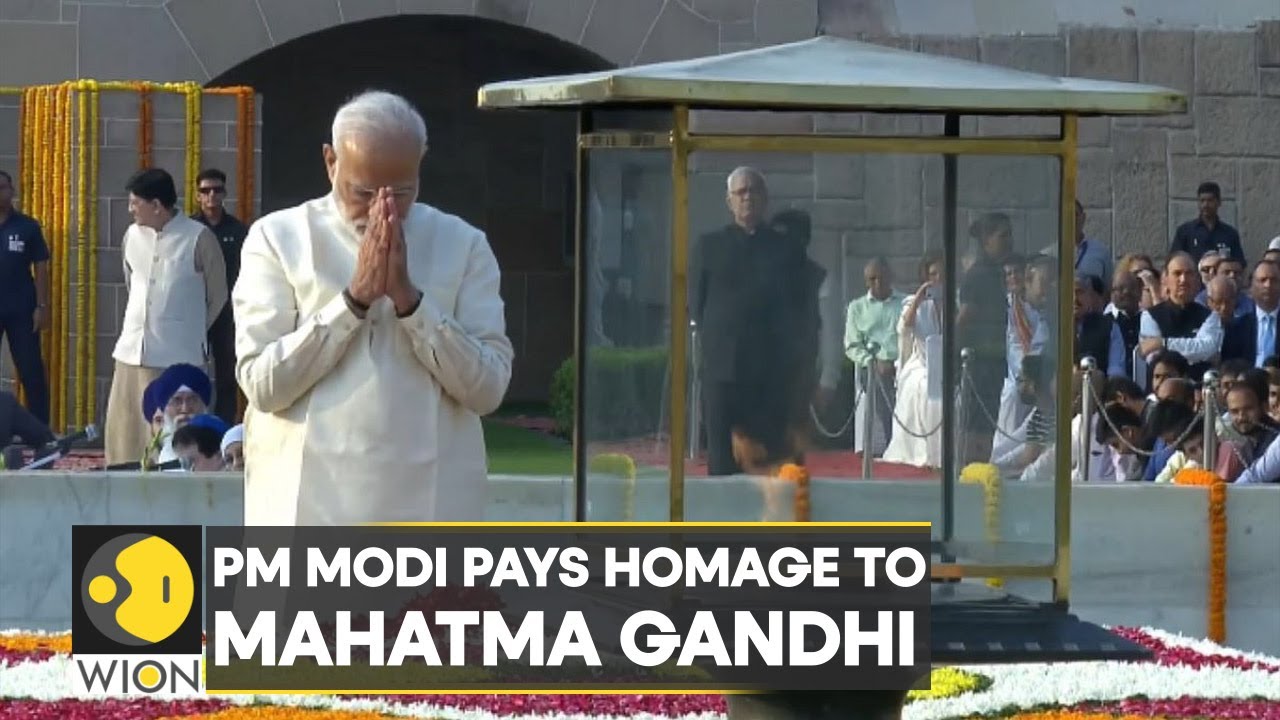 2nd October: Indian Prime Minister Modi, seniors leaders pay tribute to the father of the nation
