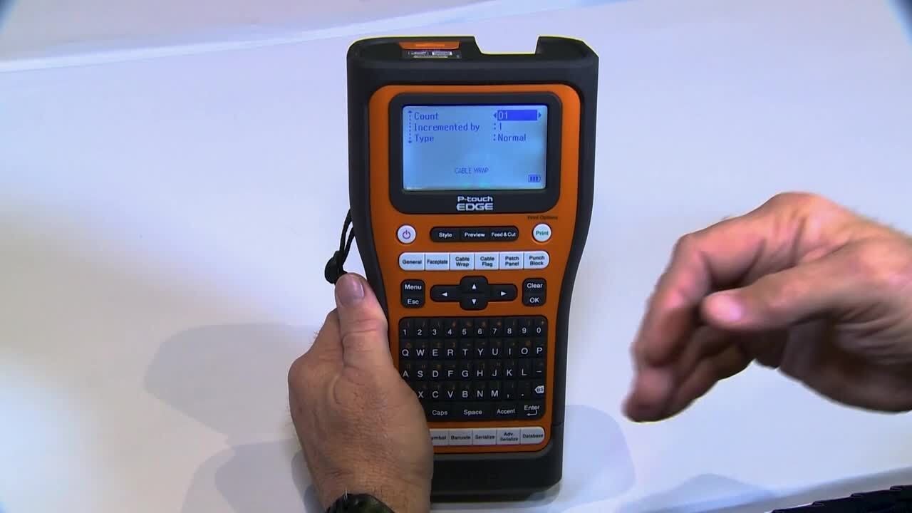 How to Create a Cable Wrap with Brother P-touch EDGE Label Printers: PT-E310BT, PT-E510, PT-E560BT