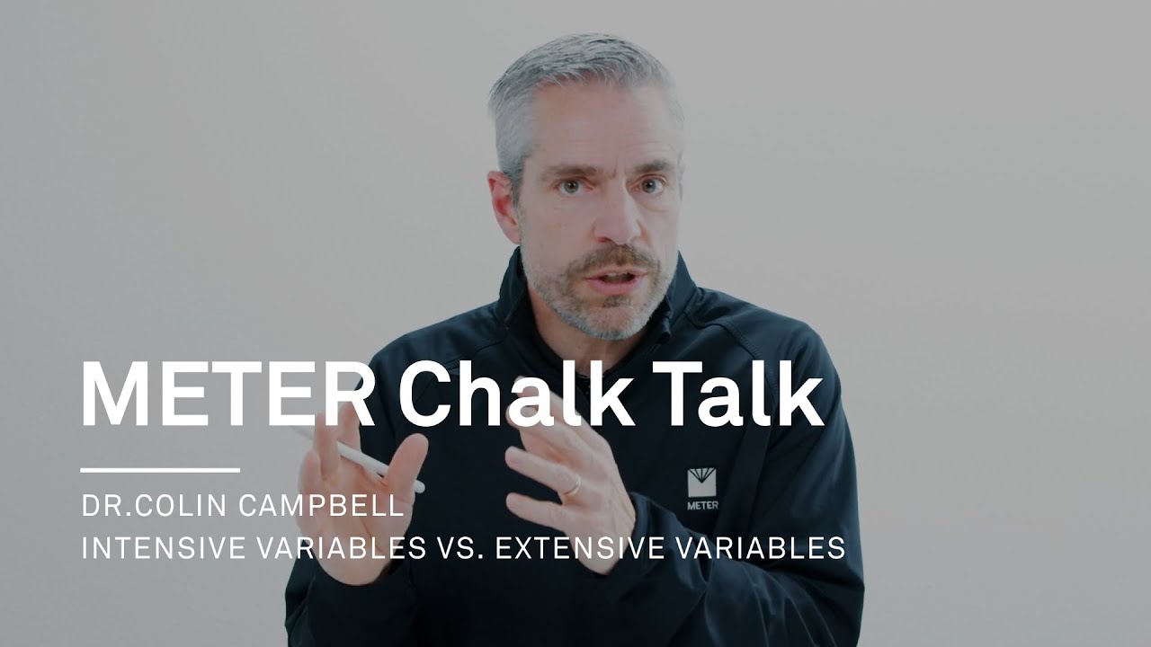 Water potential vs. water content - Extensive vs. intensive variables - A Chalk Talk by METER Group
