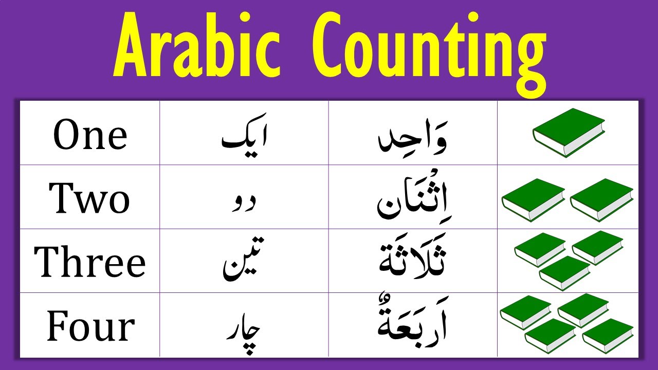 Arabic Numbers 1 to 20 in English and Urdu | Arabic Numbers | Counting in Arabic