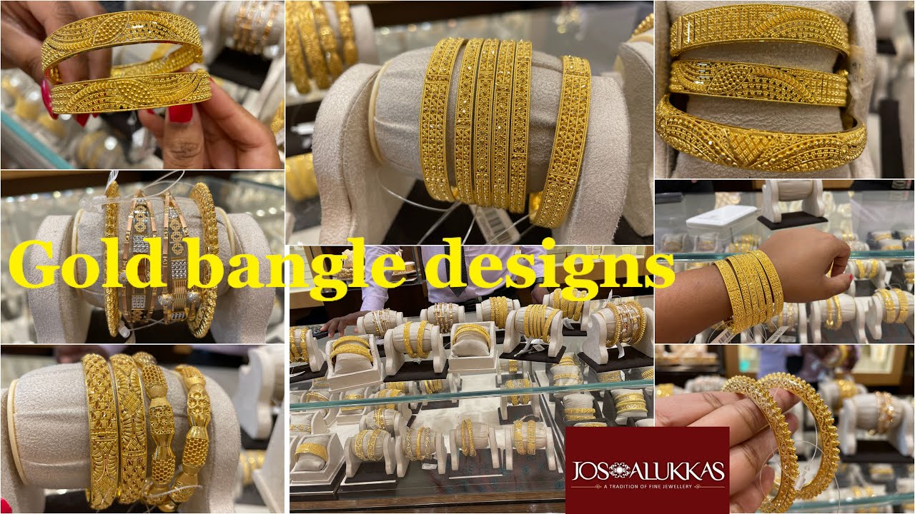 Gold bangle Collections | Daily & party wear bangles| Jos Alukkas Showroom bangle designs | Bangles