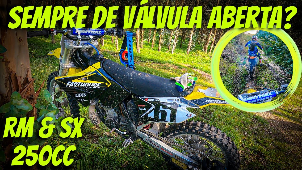 Sempre de Válvula Aberta? Ou não! 😅|Primeira Vez no Mato| Rm & Sx 250cc