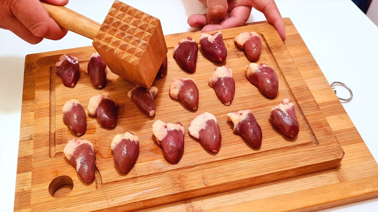 OLHA COMO FAÇO CORAÇÃO DE GALINHA AQUI EM CASA DELICIA A MELHOR RECEITA