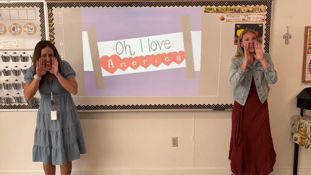 “Oh I Love America” - hand motions practice video