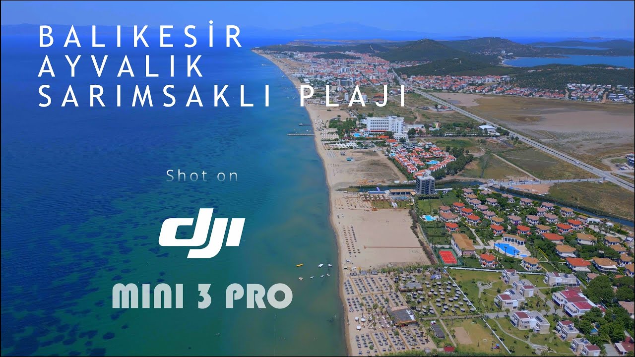 Sarımsaklı Plajı | Drone ile Manzaralar | 4K | Ayvalık | Balıkesir | Türkiye