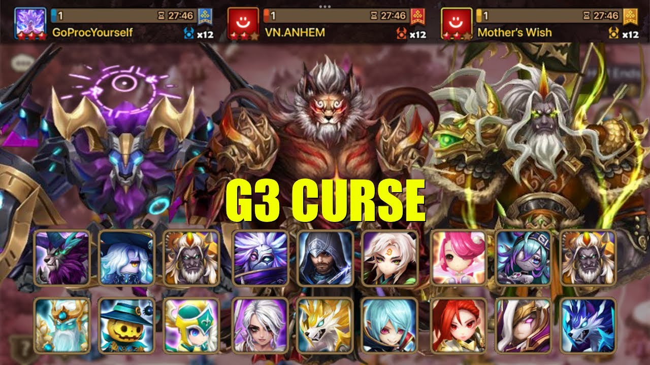 G3 Siege GoProcYourself vs VN.ANHEM vs Mother's Wish (Summoners war)