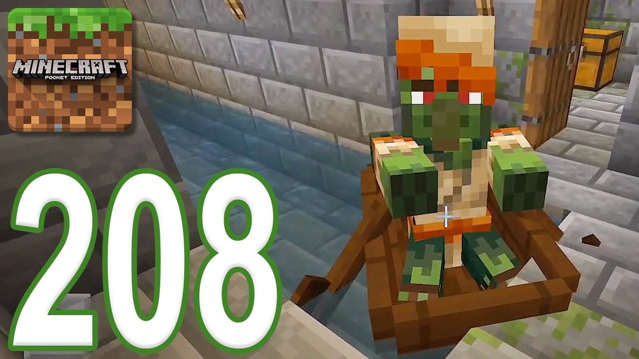 Minecraft: PE - Gameplay Walkthrough Part 208 - Escape The Zombie Dungeon (iOS, Android)
