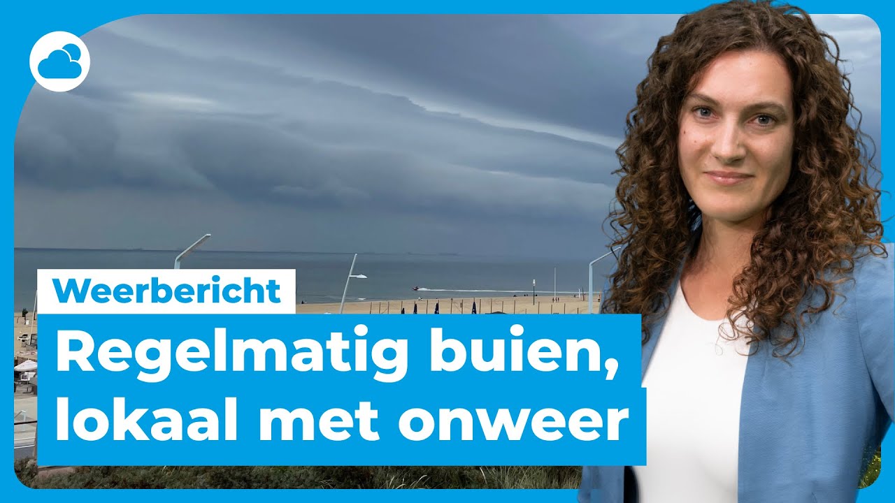 Weerbericht: regelmatig buien, soms met onweer