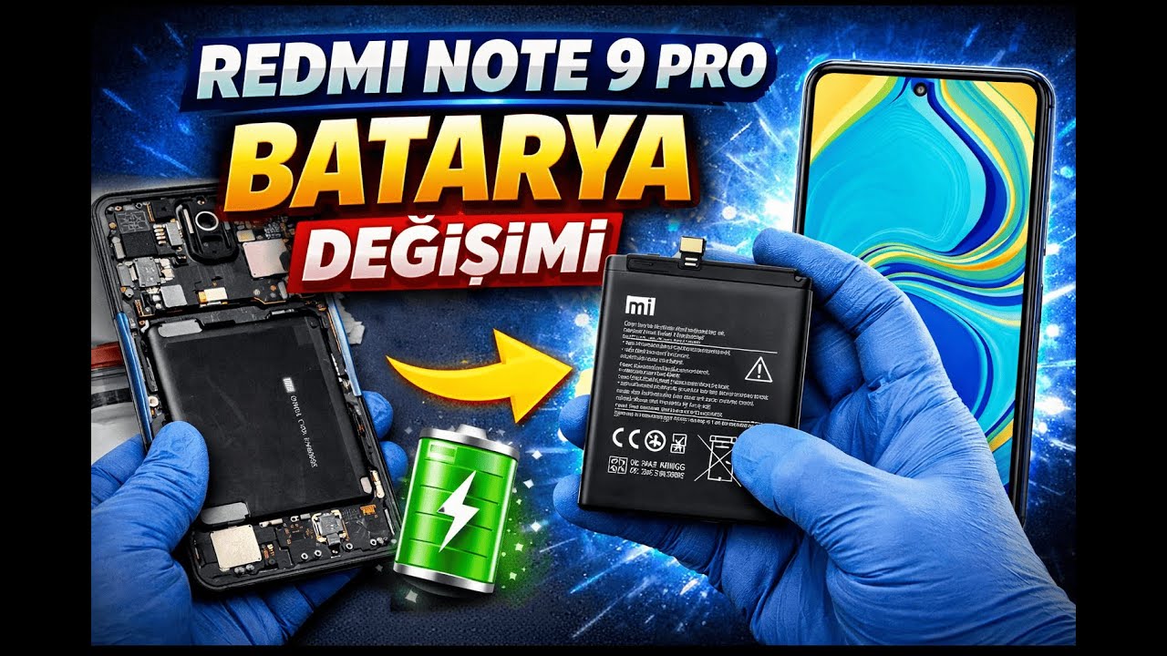 Redmi Note 9 Batarya Değişimi 🧑‍🔧-ONAR İLETİŞİM
