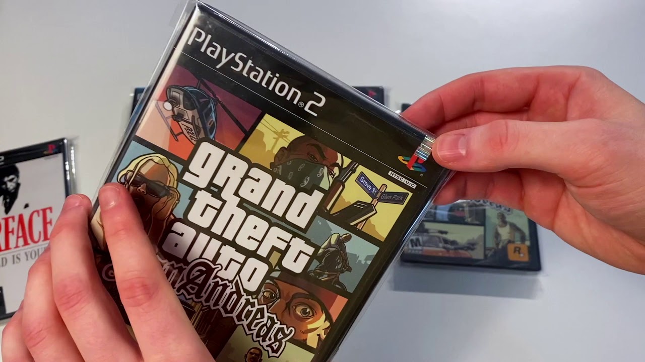 NTSC GTA Playstation 2 first print und Trilogie Version unterscheiden (GTA San Andreas, Vice City)