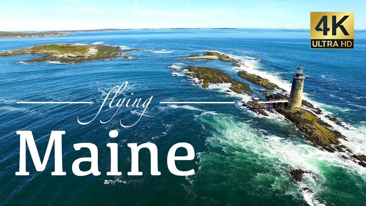 Maine By Drone - Portland, Cape Neddick, Mount Desert Island, & More New England Travel Footage
