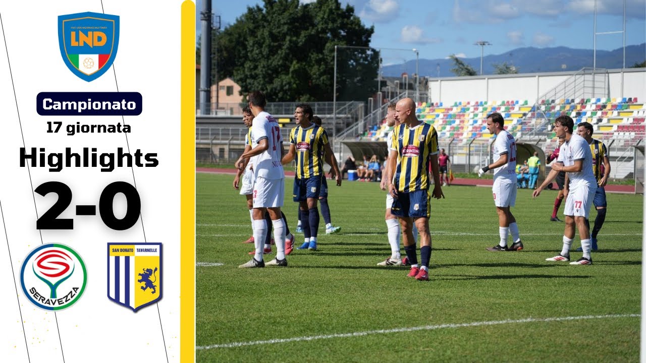 Le azioni salienti di Seravezza Pozzi - San Donato Tavarnelle: 2-0