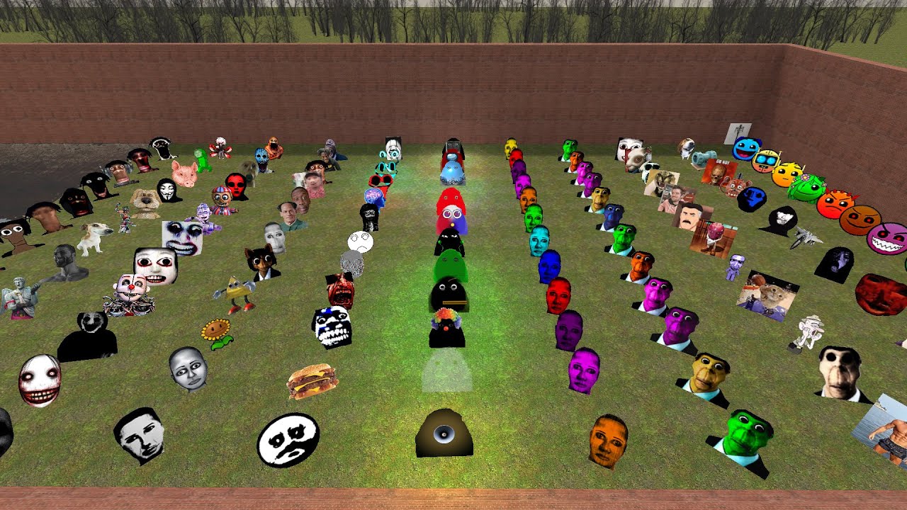Nico's, Obunga, Ultimate Nextbots Pack, Juandale Pringle, Selene Family, Angry Munci in GMOD