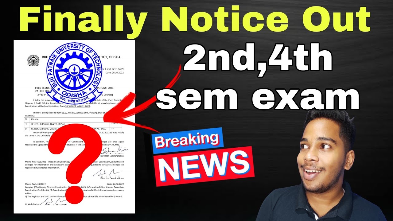 Big breaking news Bput notice out for 2nd, 4th sem exam || Bput recent notice real Or fake