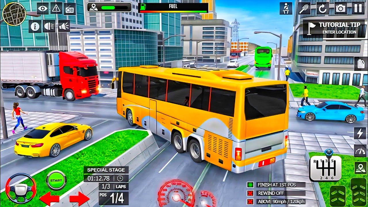 US Passenger Bus Coach Driver - Real Bus Simulator 2026 - Android GamePlay 🚌🚌