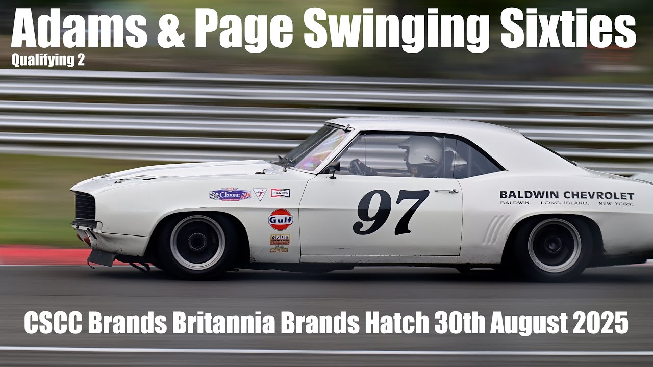 Adams & Page Swinging Sixties Qualifying 2 CSCC Brands Britannia   Brands Hatch 30th August 2025