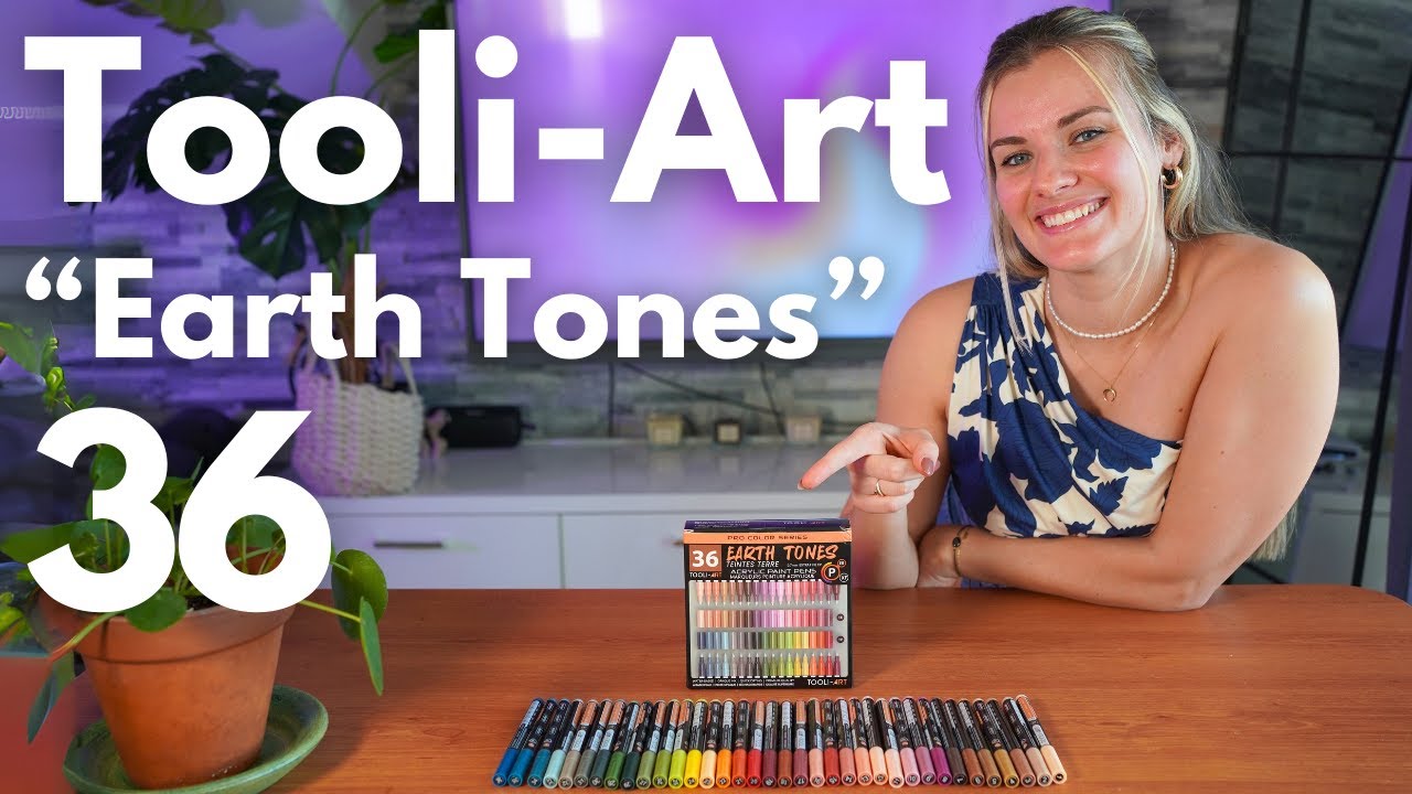 Marqueurs Acrylique TOOLI-ART 36 Earth Tones | Coloriages Mystères | Test & Avis