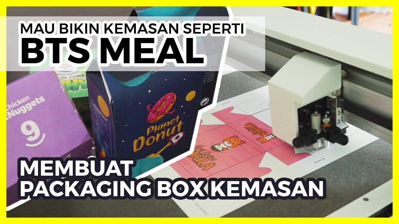 Cara Membuat Packaging Box Makanan Seperti BTS Meal Menggunakan Mesin Flatbed Atlas 6045 CW