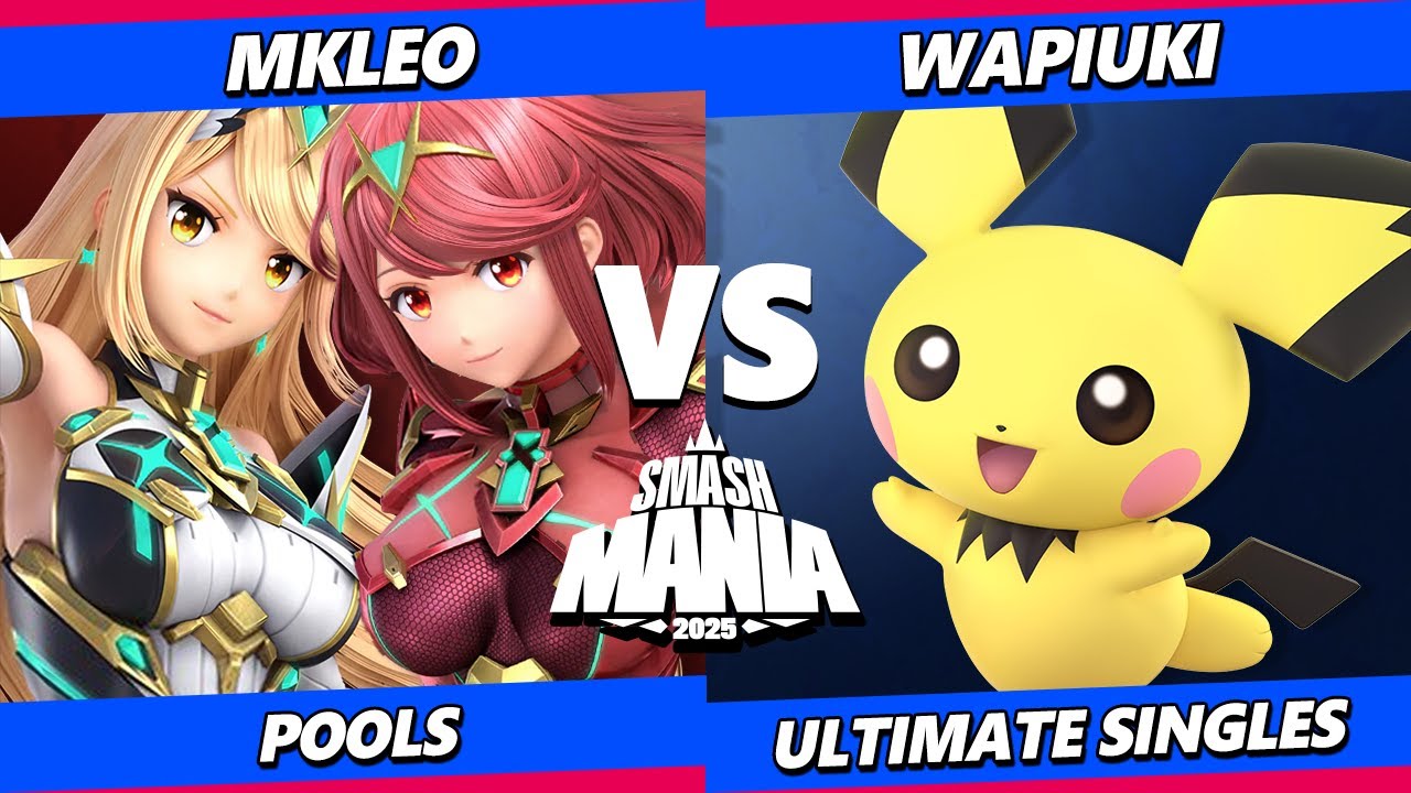 SmashMania 2025 - MkLeo (Pyra Mythra) Vs. Wapiuki (Pichu) Smash Ultimate - SSBU