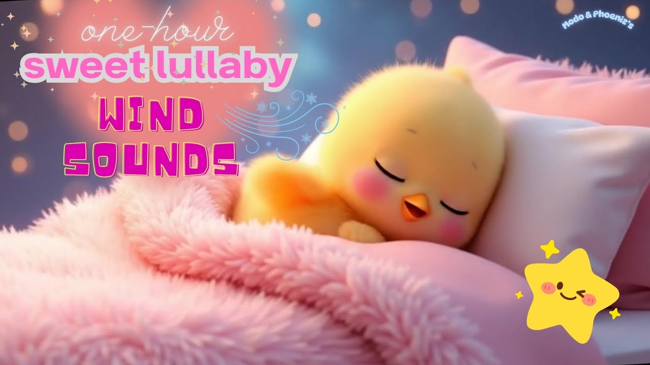 Cyber’s Pink Cozy Bed | Baroque-Style Lullaby + Gentle Wind Sounds for Baby Sleep (1 Hour)