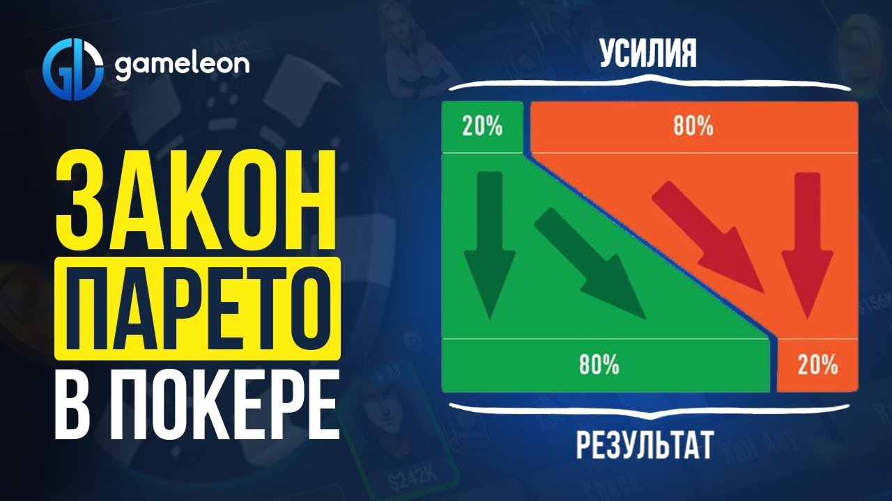 Покер обучение. Правило Парето.