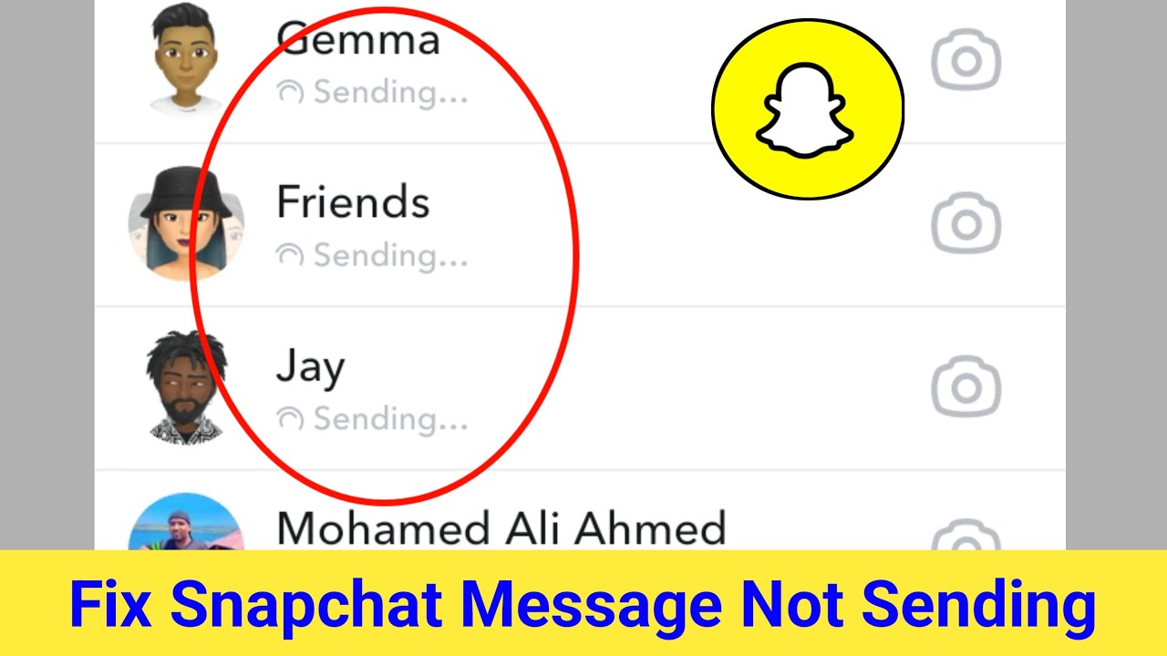 How to Fix Snapchat Message Not Sending Problem | Snapchat Message Sending Problem Solve