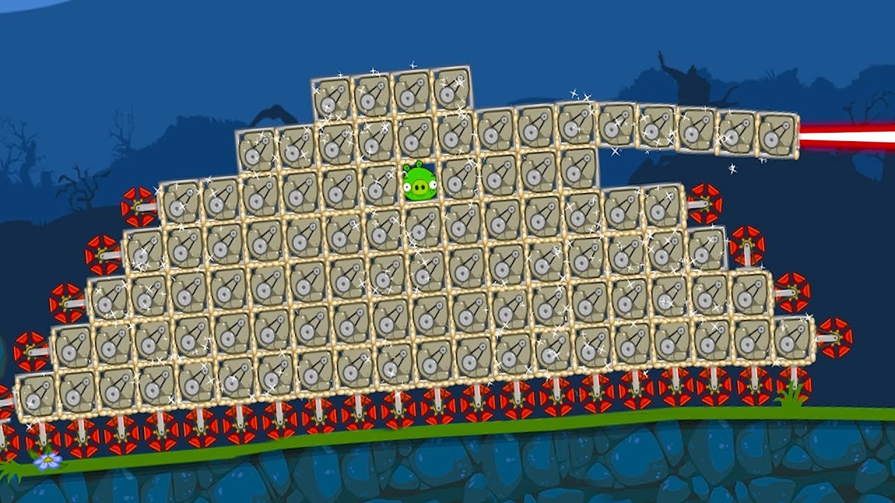 ТАНК в Bad Piggies #34 Кид собрал новую тачку на канале Машинки Кида