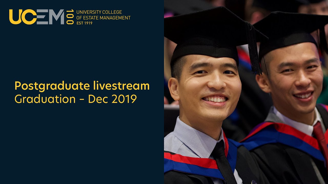 Postgraduate livestream // Graduation – December 2019
