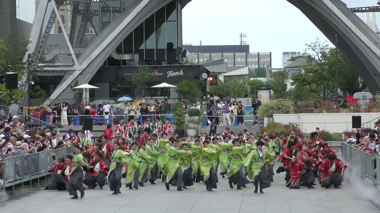 京都よさこい連 心粋 第26回にっぽんど真ん中祭り最終日テレビ塔ﾊﾟﾚｰﾄﾞ会場後半