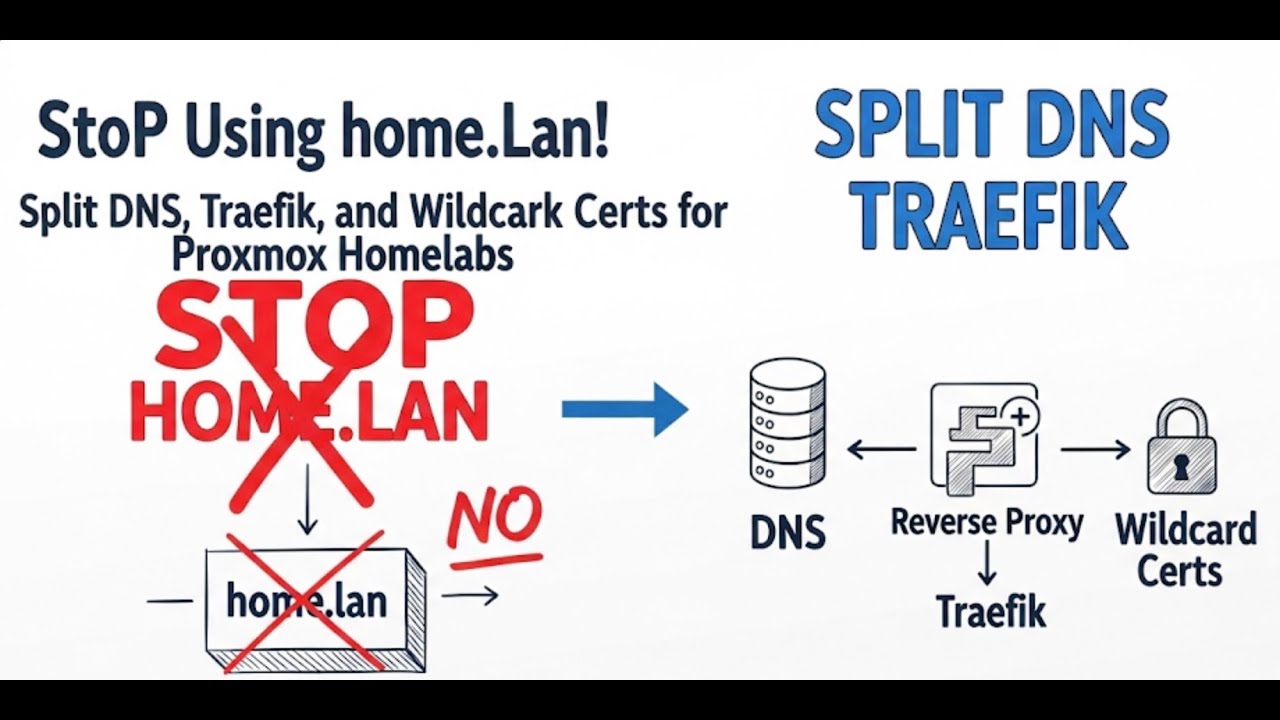 Прекратите использовать home.lan! Раздельные DNS, Traefik и универсальные сертификаты для Proxmox...