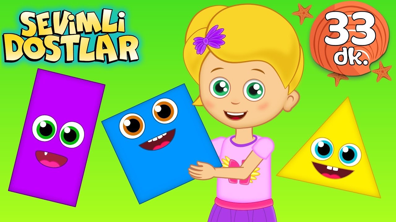 Şekiller Şarkısı 🔺 Sevimli Dostlar Bebek Şarkıları | Adisebaba TV Kids Songs and Nursery Rhymes