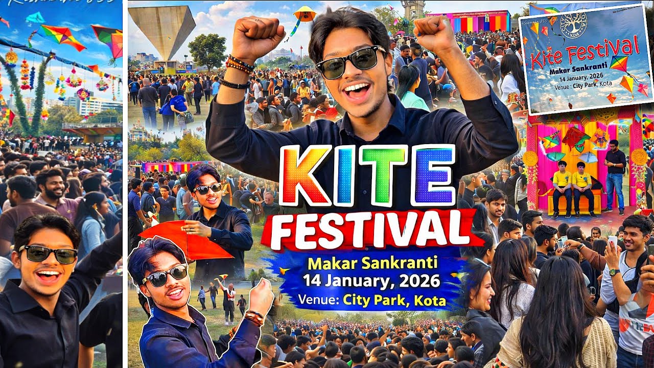 🤩 Life Ka Sabse Best Sankranti Experience! | Kite Festival | Kota 2026 #kite #kitefestival 