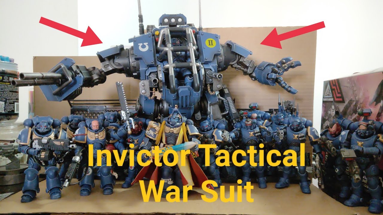 JoyToy 1:18 scale Warhammer 40k Invictor Tactical War Suit mech. Possibly the best 1:18 toy ever