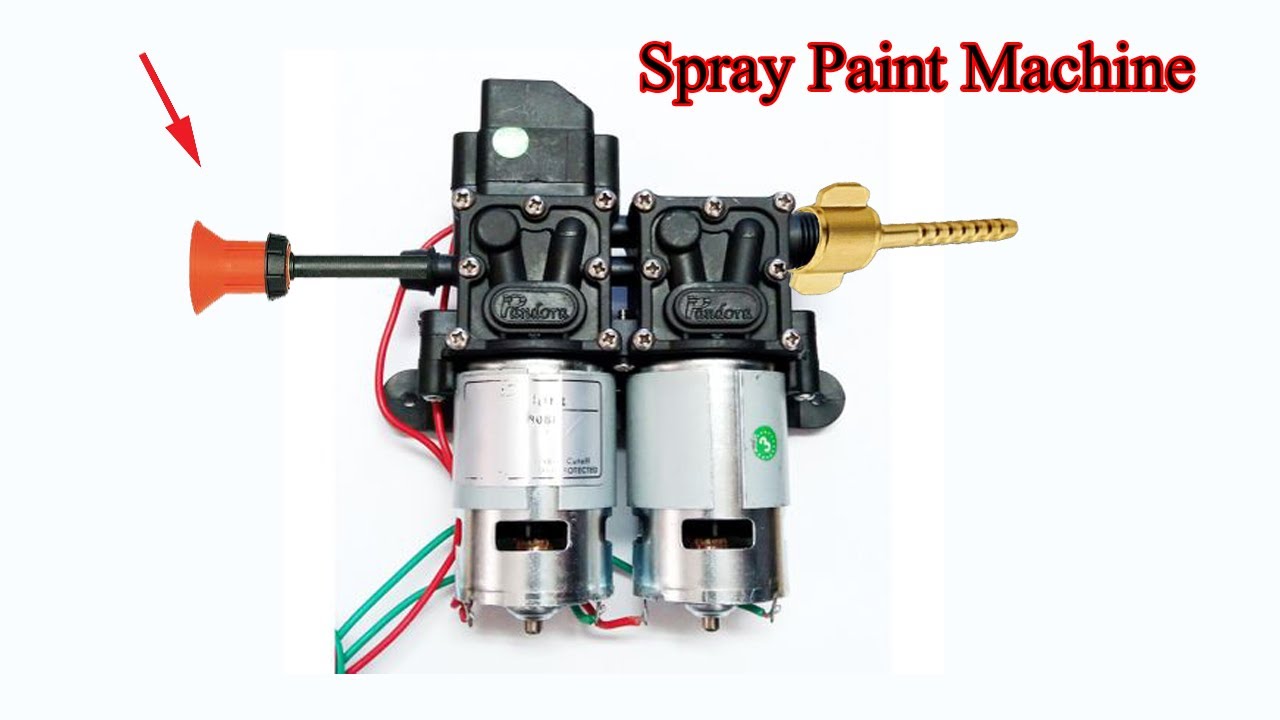 Make a Powerful Spray Paint Machine,awesome  diy creative idea