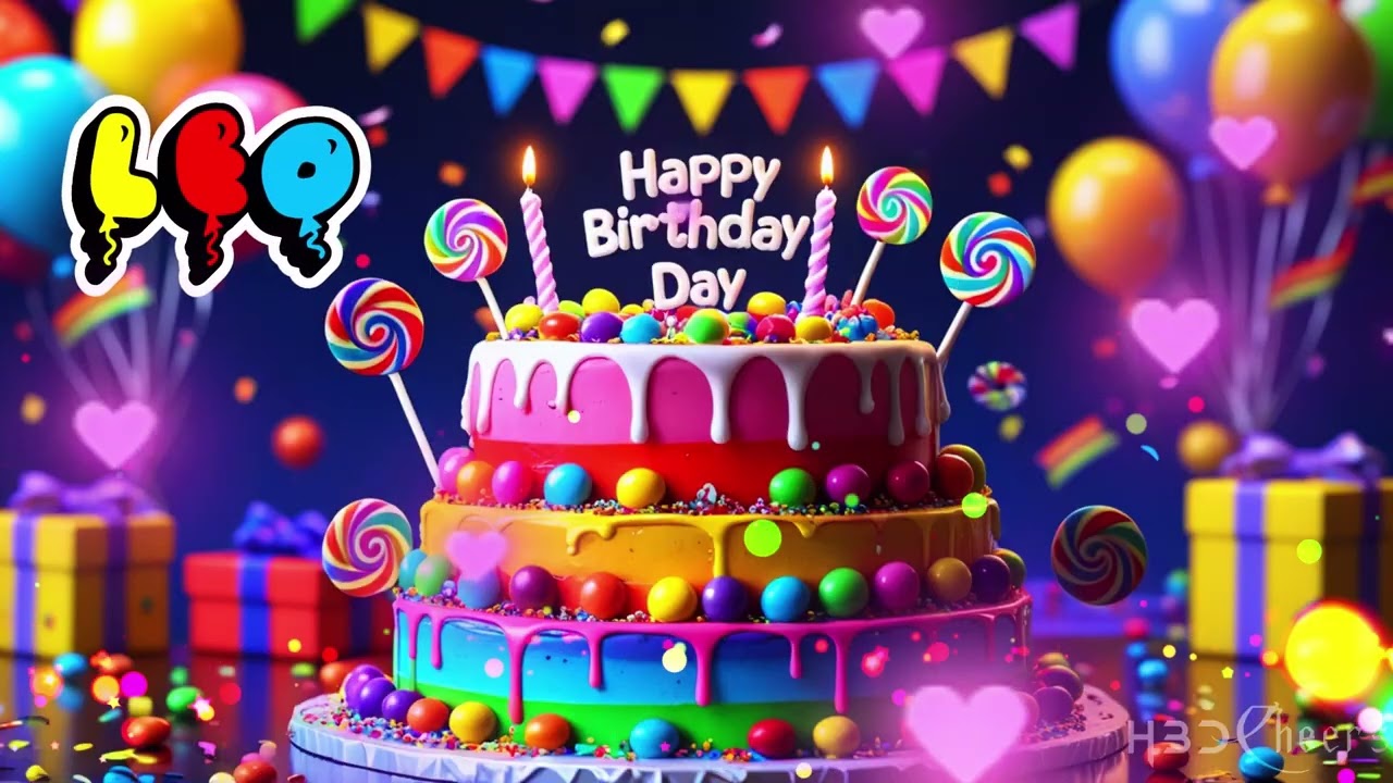 Песня ко дню рождения для ЛЕО 🎂 | Ремикс песни ко дню рождения и обратный отсчет до праздника