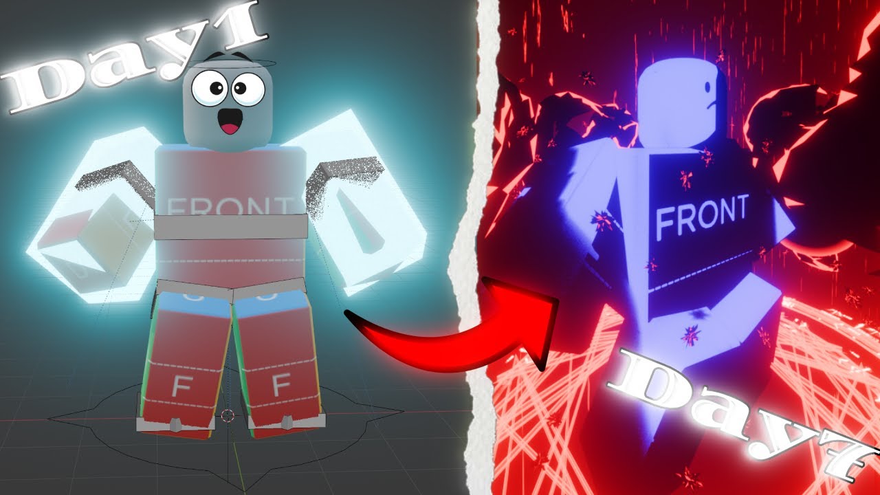 7 дней создания визуальных эффектов Roblox в Blender! :D