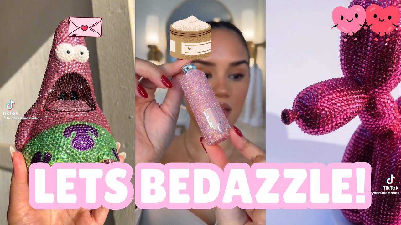Turning Everyday Items into Sparkly Masterpieces ✨ A Fun Bedazzle DIY Tiktok Compulation 🦋