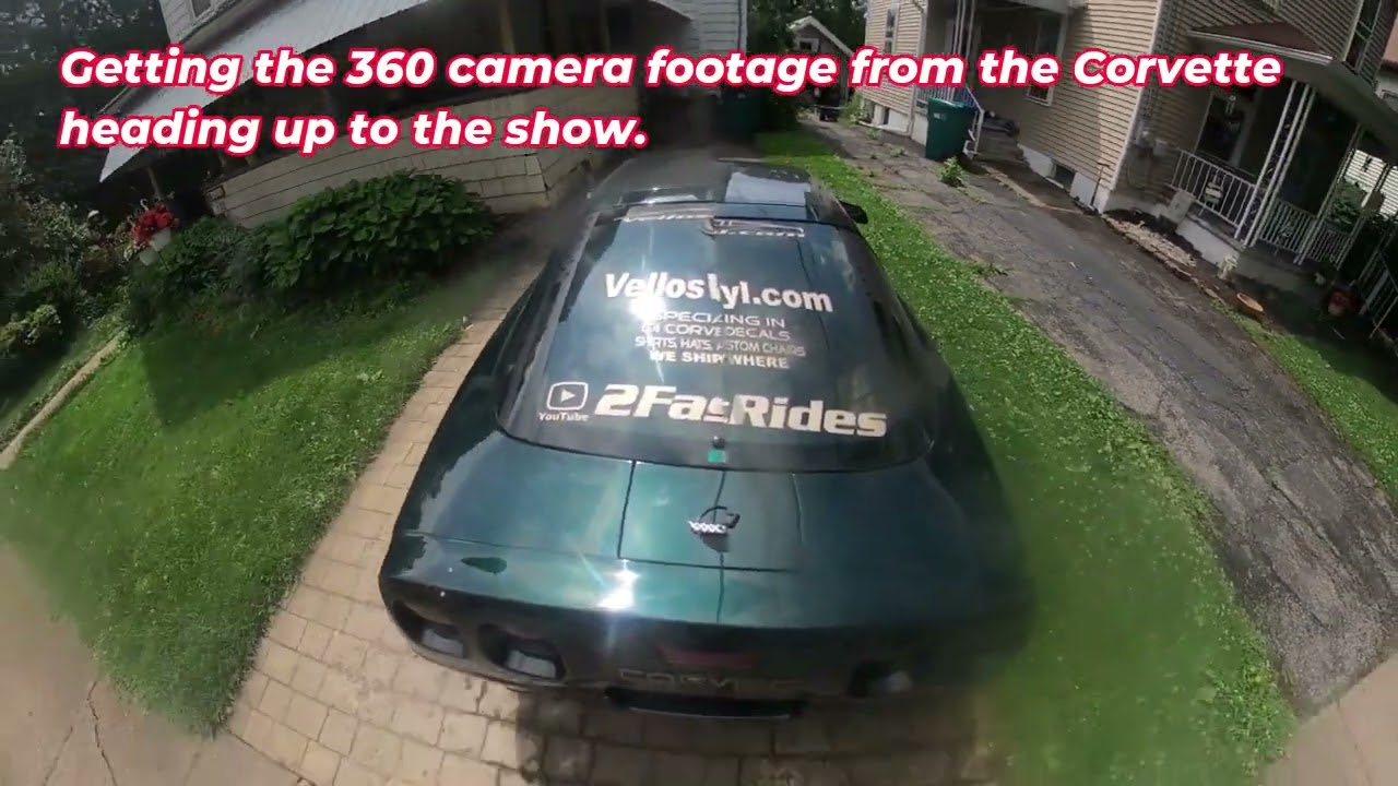 Taking my foxbody Mustang & C4 Corvette up to the show with friends.  C4 Corvette burnout on main st
