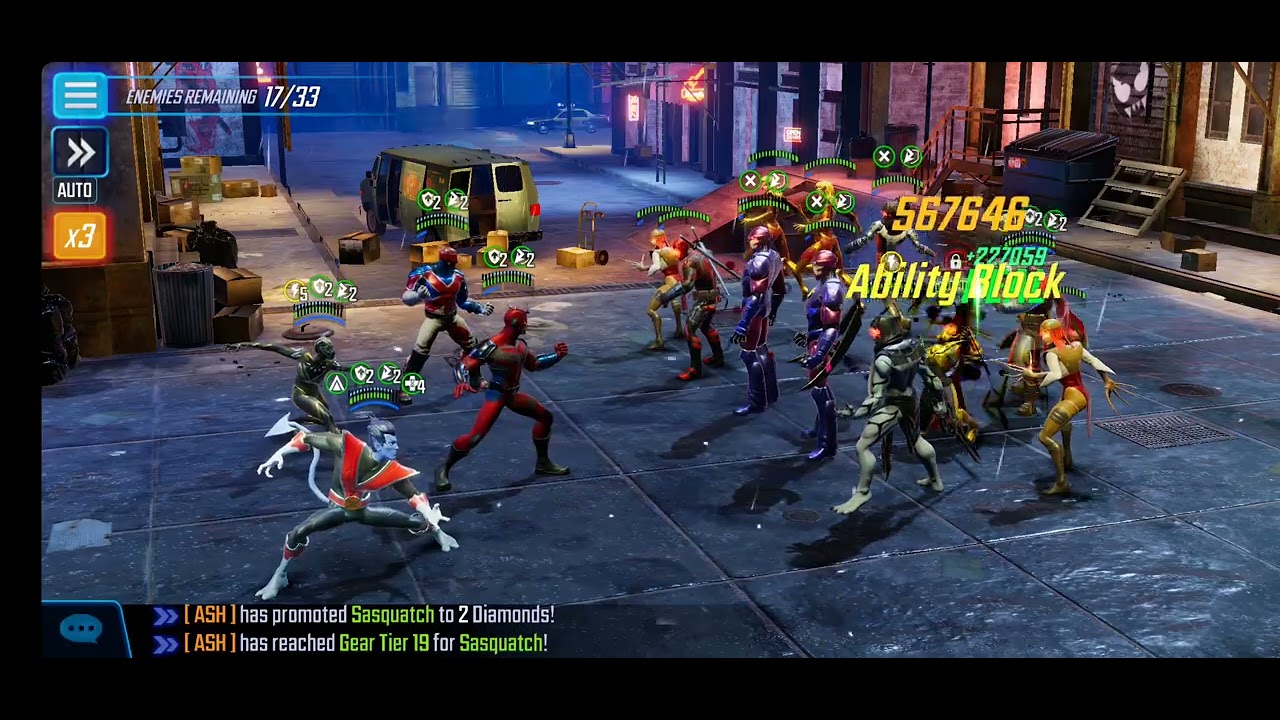 Marvel Strike Force - Dark Dimension 8 - Node 7 (Hero global) 4th attempt