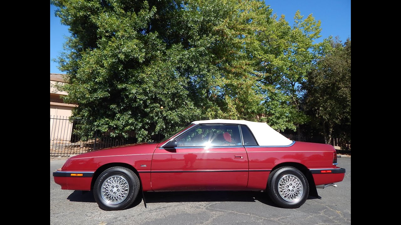 1991 Chrysler LeBaron Convertible video walk around