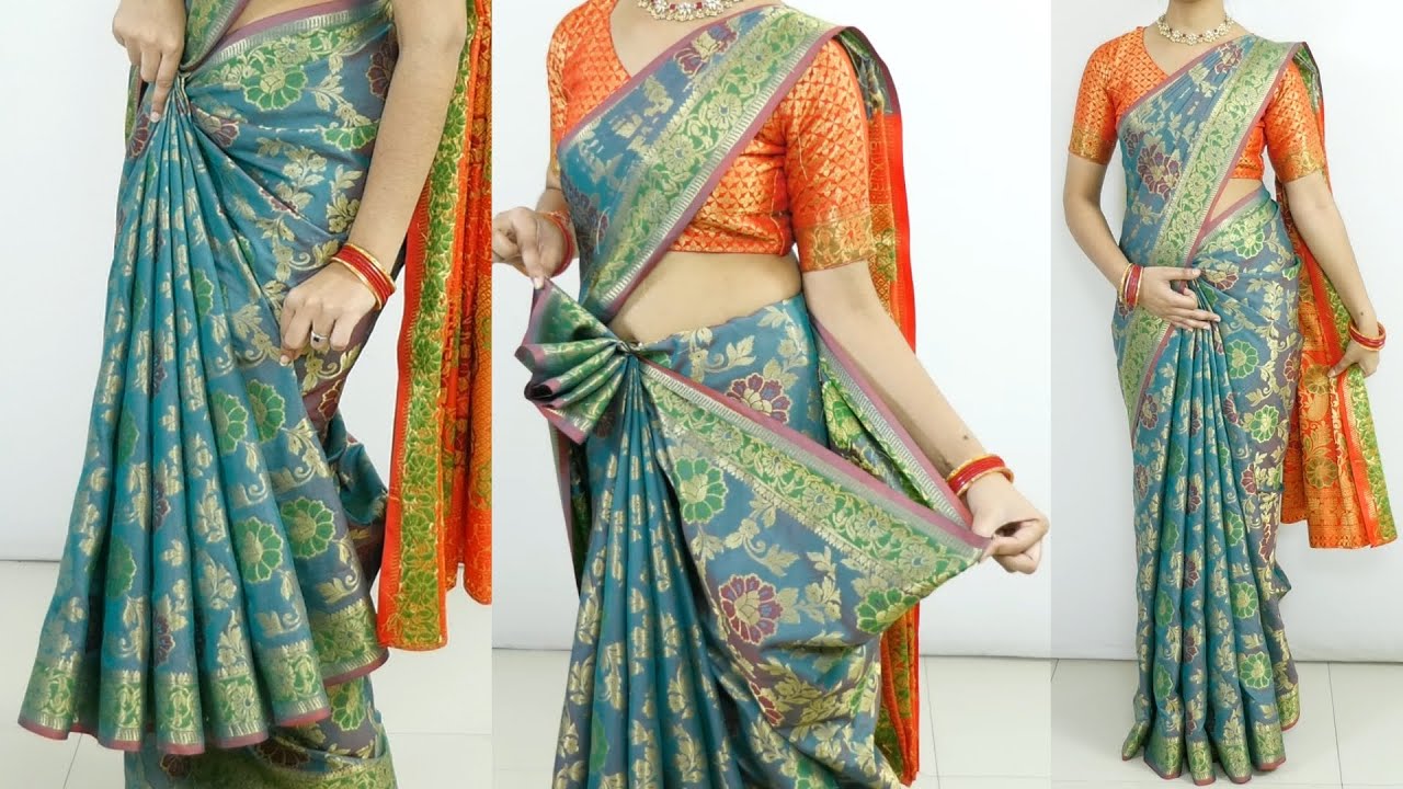 Bridal Saree Draping Tutorial | Silk Saree Draping for Wedding Guests | Gorgeous & Comfortable Style