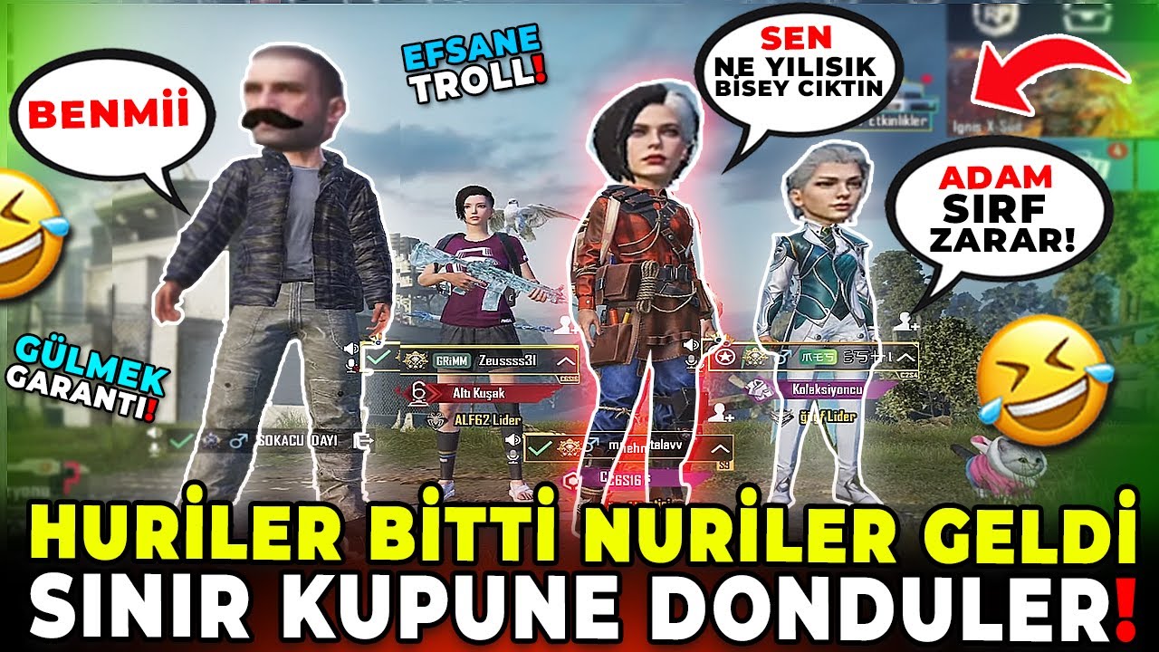 HURİLER BİTTİ NURİLER GELDİ SİNİR KÜPÜNE DÖNDÜLER! 🤣 | PUBG MOBILE