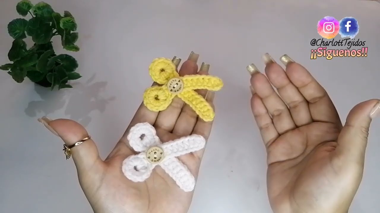 ✂️Vamos a Tejer y Emprender ✂️Mini Tijera a Crochet 